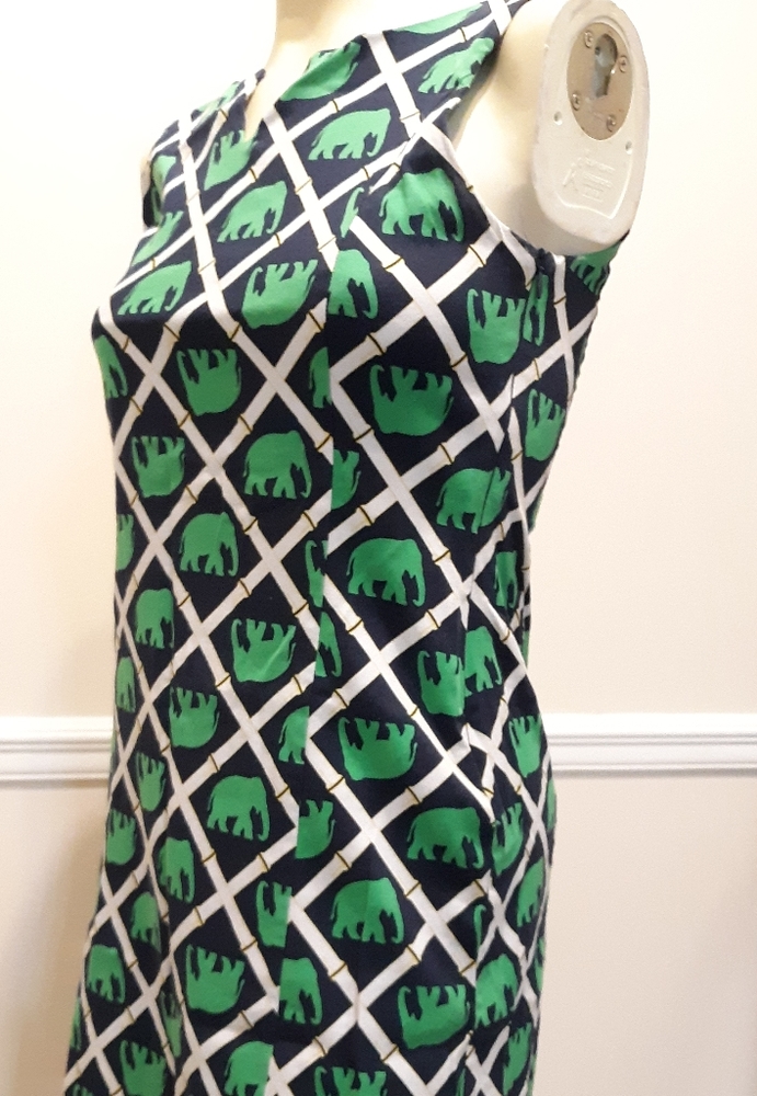 Haley and the Hound Elephant Print Sheath Dress 4